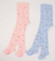 Baby-Strumpfhose Musiksymbole rosa | 62/68