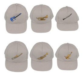 Baseballcap grau Instrumente 