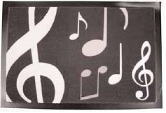 Fußmatte Notenmix/Piano 