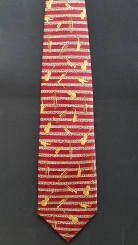 Krawatte Instrumente rot 