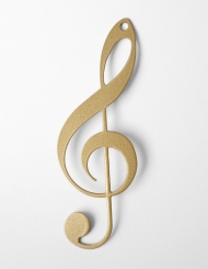 Notenschlüssel Gold 