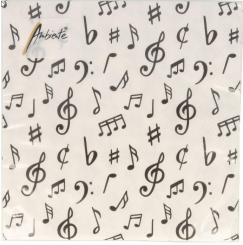 Servietten Music notes Music notes