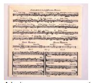 Servietten Music notes 
