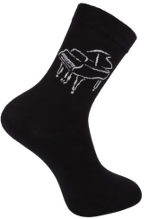 Socken Instrumente weiß 