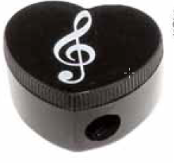 Spitzerdose Herz/Notenschlüssel 