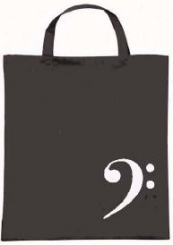 Tasche Stoff Notenschlüssel, Piano Bassschlüssel