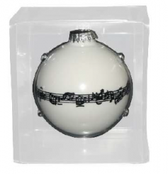 Weihnachtskugel Notenlinie 