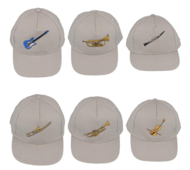 Baseballcap grau Instrumente 