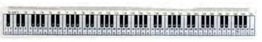 Lineal Keyboard 30 cm 