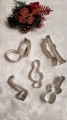 Ausstechform Note/Instrumente ab 5 cm 8tel-Note